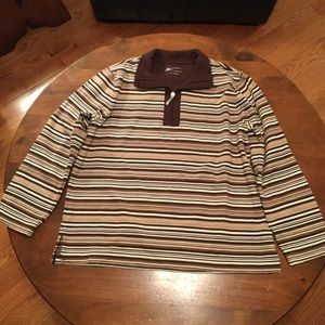 Studio Works Sport Brown Stripe Top